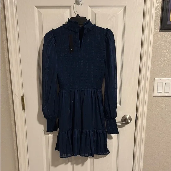 Lulu's Navy Blue Mini Dress Size XS - Picture 3 of 3